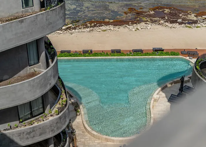 Appartement Oceanfront Luxury 3br In Tankah With Private