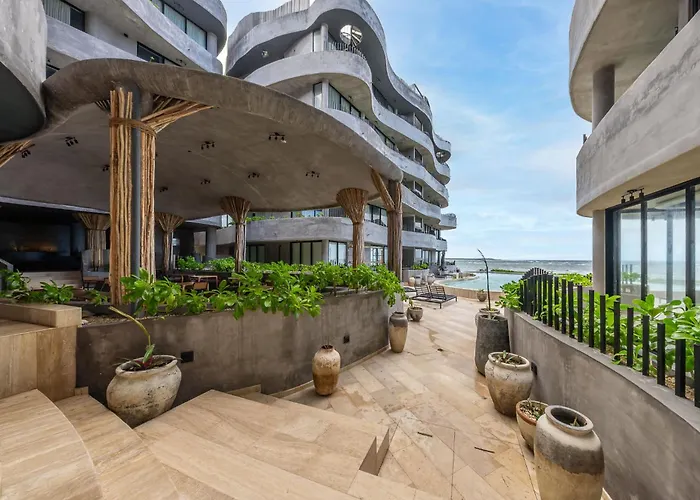 Appartement Oceanfront Luxury 3br In Tankah With Private *
